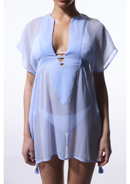 Basic Açık Mavi Kaftan