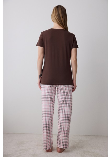 Plantaholic Pantolon Çok Renkli Pijama Takımı