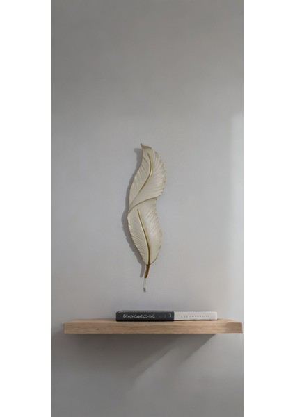 Tüy Aplik Ledli Pilli Duvar Aplik 60 x 16 cm | Dekoratif Duvar Aydınlatma | Şık Tasarım