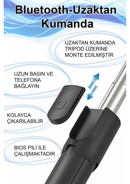 Ayaklı Siyah Mini Tripod
