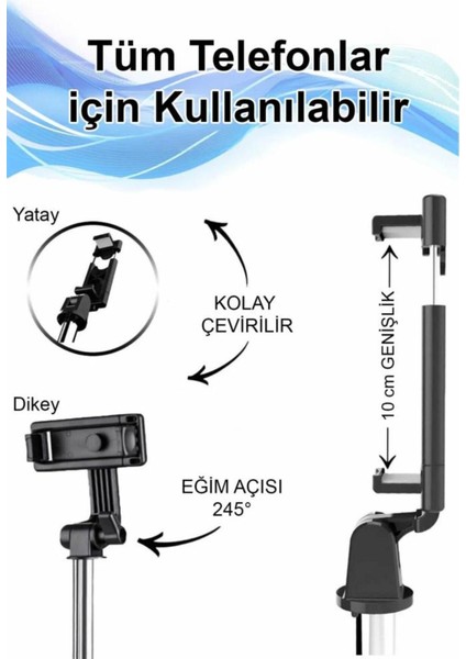 Ayaklı Siyah Mini Tripod