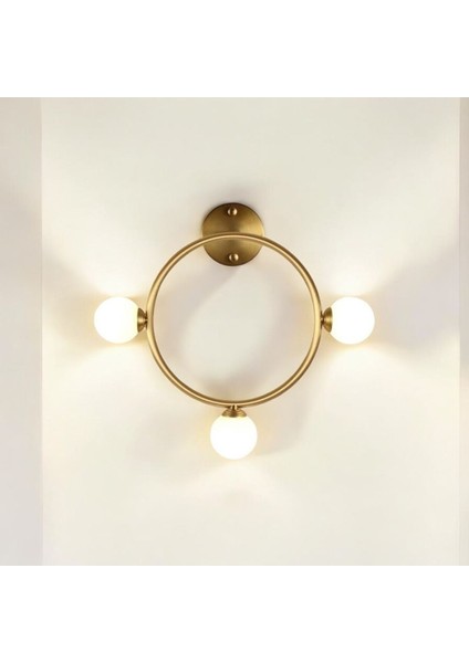 Gold Çember Modern Aplik