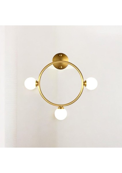 Gold Çember Modern Aplik