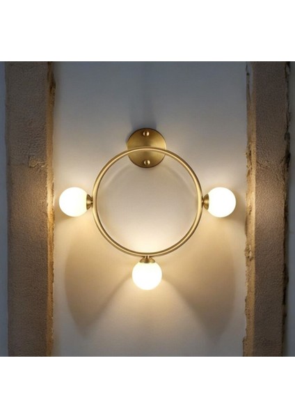 Gold Çember Modern Aplik
