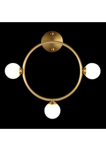 Gold Çember Modern Aplik