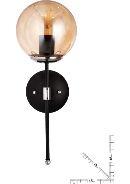 Nazlı Aplik Isteğe Bağlı Yukarı Yada Aşağı Yönlü Montajlayabileceğiniz Bal Camlı Aplik modelleri