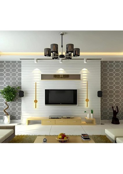 Modern Dekoratif Pilli LED Duvar Aplik Eskitme 70 cm ( 1 Adet )