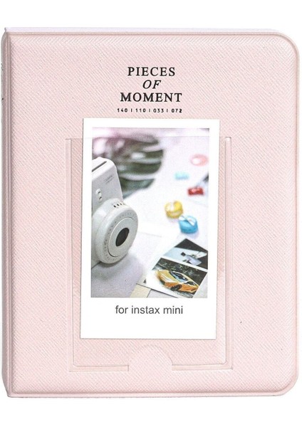 Instax Mini Film Uyumlu 64'lü Pembe Pvc Albüm