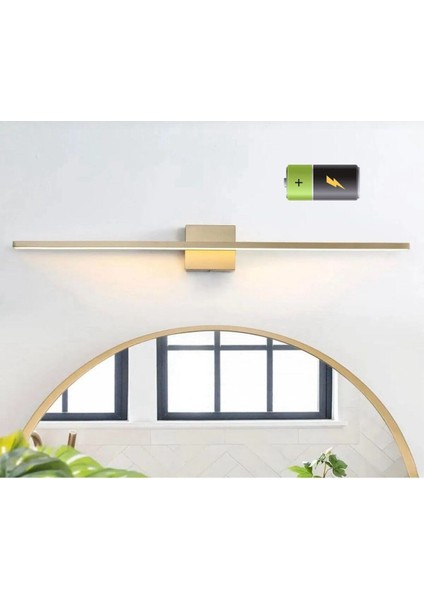 Modern Dekoratif Pilli Kare LED Duvar Aplik Eskitme