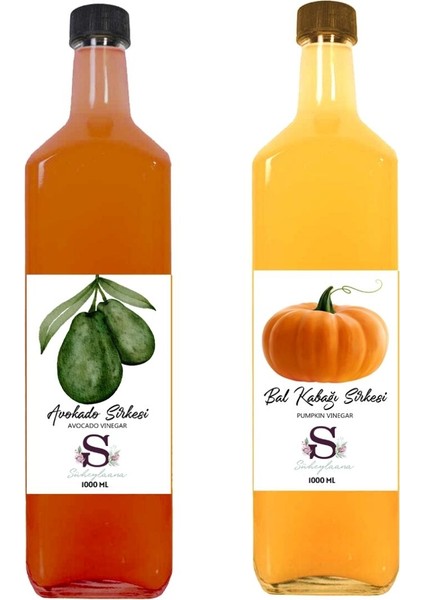 Doğal Avokado Sirkesi 1000 ml - Doğal Bal Kabağı Sirkesi 1000 ml