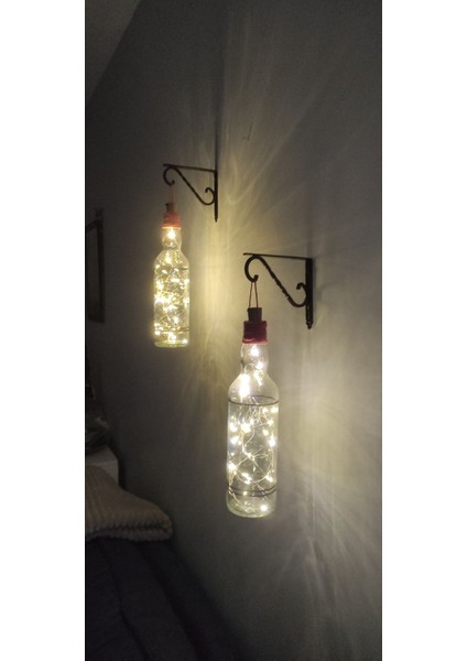 Dekoratif Şişe Aplik Peri LED Aydınlatma El Yapımı