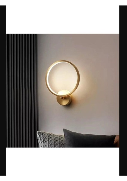 Halka Model Modern LED Beyaz Işık Ultra Power LED Avize Salon Hol Yatak Odası Ledli Aplik Avize