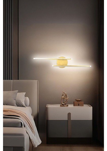 Sare Aplik Modern Tasarım Eskitme Renk - Gün Işığı Ledli Banyo - Mutfak - Salon LED Duvar Aplik