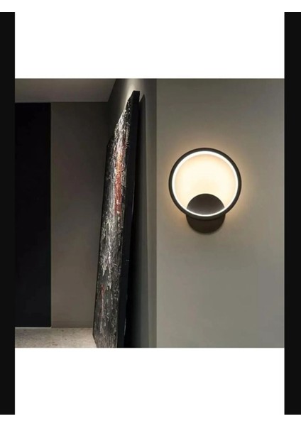 Halka Model Modern LED Beyaz Işık Ultra Power LED Avize Salon Hol Yatak Odası Ledli Aplik Avize