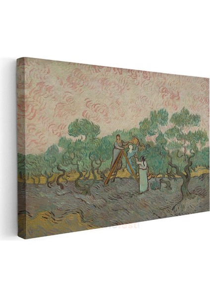 Vincent Van Gogh - Zeytin Toplayan Kadınlar Kanvas Tablo modelleri