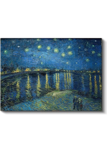 Vincent Van Gogh - Rhône Üzerinde Yıldızlı Gece Kanvas Tablo