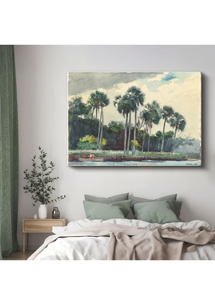 Winslow Homer - Palm Trees Florida Kanvas Tablo
