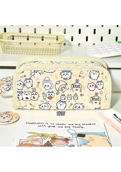 Açık Kalem Kılıfı Karikatür Büyük Kapasiteli Çok Katmanlı Kırtasiye Kılıfı (Yurt Dışından) fiyatları