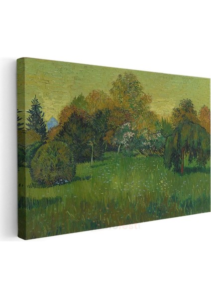 Vincent Van Gogh - Bahçe Manzarası Kanvas Tablo