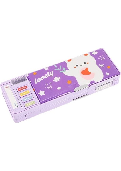 Çift Taraflı Kırtasiye Kutusu Çok Işlevli Düğmeli Kalem Kutusu (Yurt Dışından) fiyatları