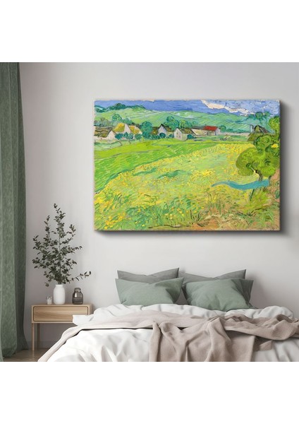 Vincent Van Gogh - Yeşil Buğday Tarlaları Kanvas Tablo