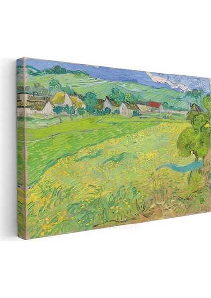 Vincent Van Gogh - Yeşil Buğday Tarlaları Kanvas Tablo