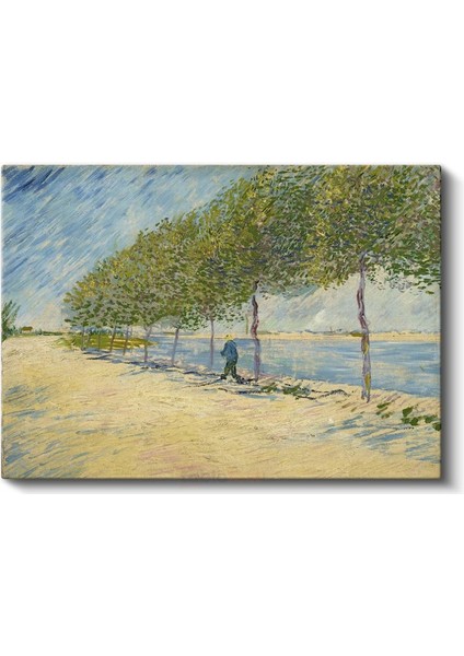 Vincent Van Gogh - Seine Nehri Kıyısında Kanvas Tablo fiyatları