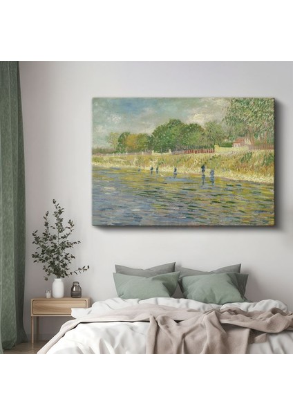 Vincent Van Gogh - Seine Nehri Kıyısında Balıkçılar Kanvas Tablo