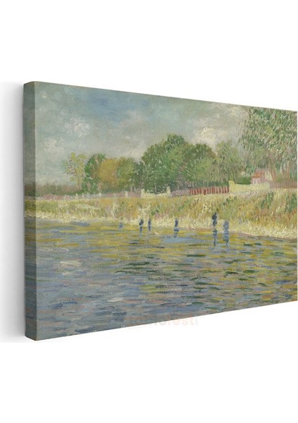 Vincent Van Gogh - Seine Nehri Kıyısında Balıkçılar Kanvas Tablo modelleri