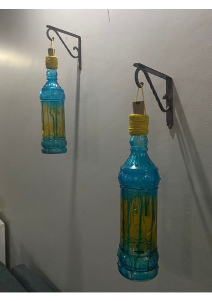Cam Şişe Dekoratif Aplik El Boyama Peri LED Aydınlatma