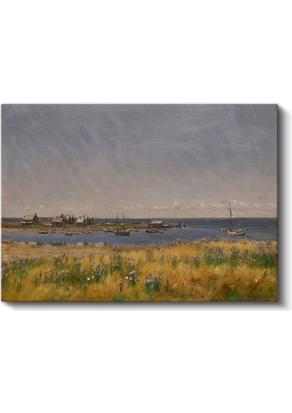 William Trost Richards - Kıyı Manzarası Kanvas Tablo