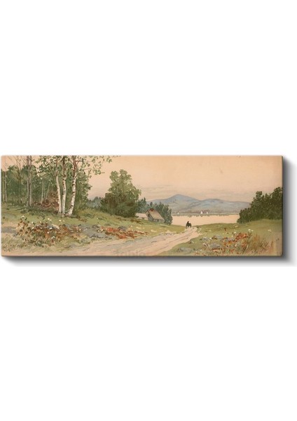 Jasper Francis Cropsey - Kır Manzarası Kanvas Tablo