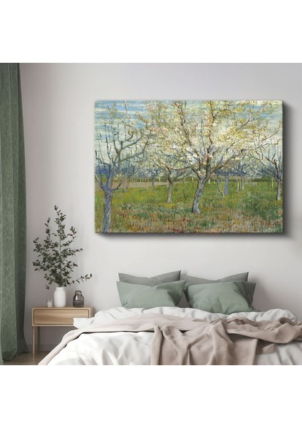 Vincent Van Gogh - Çiçek Açan Meyve Bahçesi Kanvas Tablo