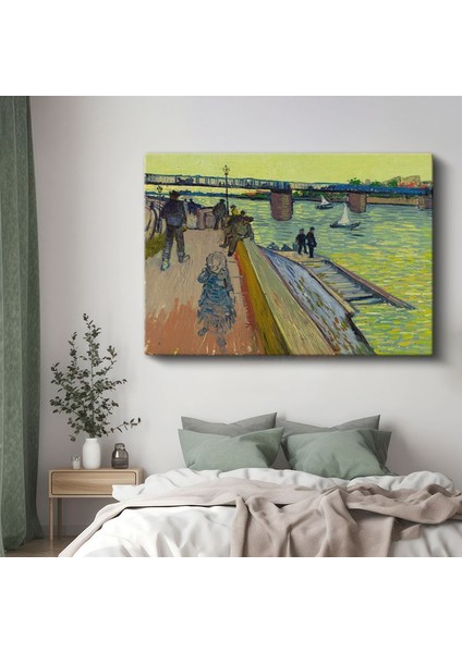 Vincent Van Gogh - Trinquetaille Köprüsü Kanvas Tablo