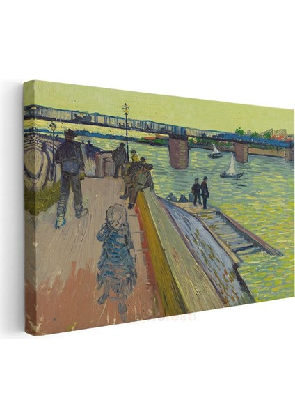 Vincent Van Gogh - Trinquetaille Köprüsü Kanvas Tablo