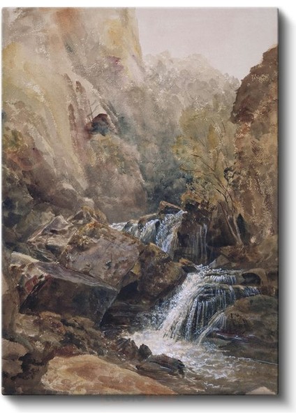 J.m.w. Turner - Dağ Şelalesi Kanvas Tablo fiyatları