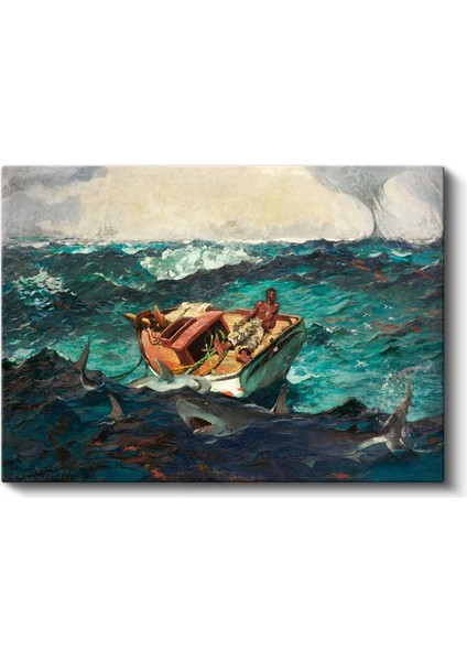 Winslow Homer - Körfez Akıntısı Kanvas Tablo