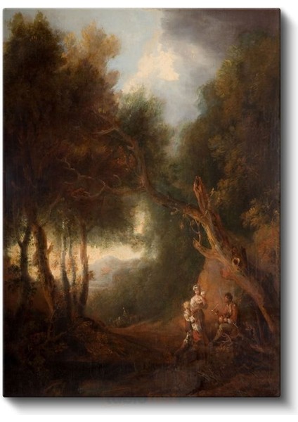 Thomas Gainsborough - Orman Yolu Kanvas Tablo