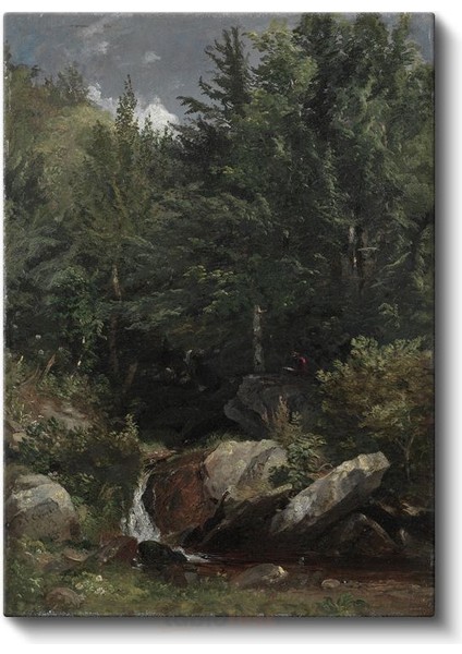 Asher Brown Durand - Orman Şelalesi Kanvas Tablo fiyatları