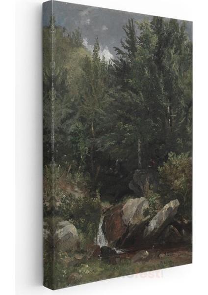 Asher Brown Durand - Orman Şelalesi Kanvas Tablo modelleri