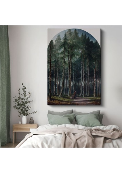 Caspar David Friedrich - Orman Derinlikleri Kanvas Tablo
