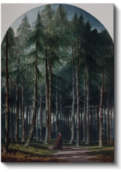 Caspar David Friedrich - Orman Derinlikleri Kanvas Tablo fiyatları