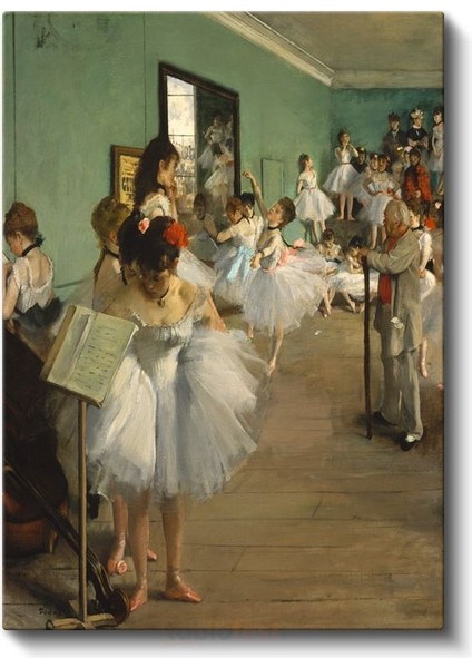 Edgar Degas - Dans Dersi Kanvas Tablo