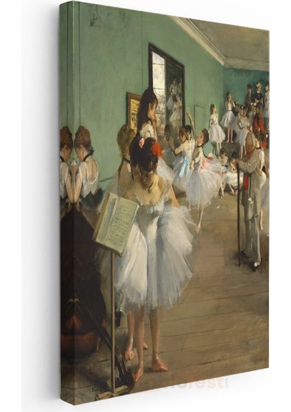 Edgar Degas - Dans Dersi Kanvas Tablo