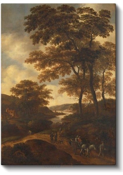 Jan Van Goyen - Nehir Manzarası Kanvas Tablo