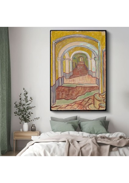 Vincent Van Gogh - Hastane Koridoru Kanvas Tablo