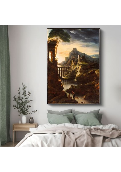 Claude Lorrain - Antik Manzara Kanvas Tablo