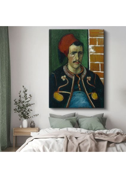 Vincent Van Gogh - Zuavlı Asker Portresi Kanvas Tablo