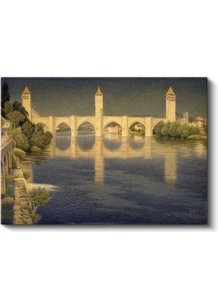 Henri Rousseau - Pont Valentré Köprüsü Kanvas Tablo