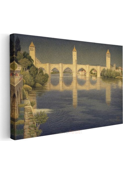 Henri Rousseau - Pont Valentré Köprüsü Kanvas Tablo
